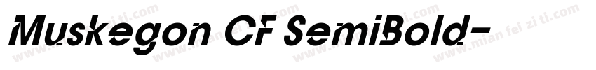 Muskegon CF SemiBold字体转换